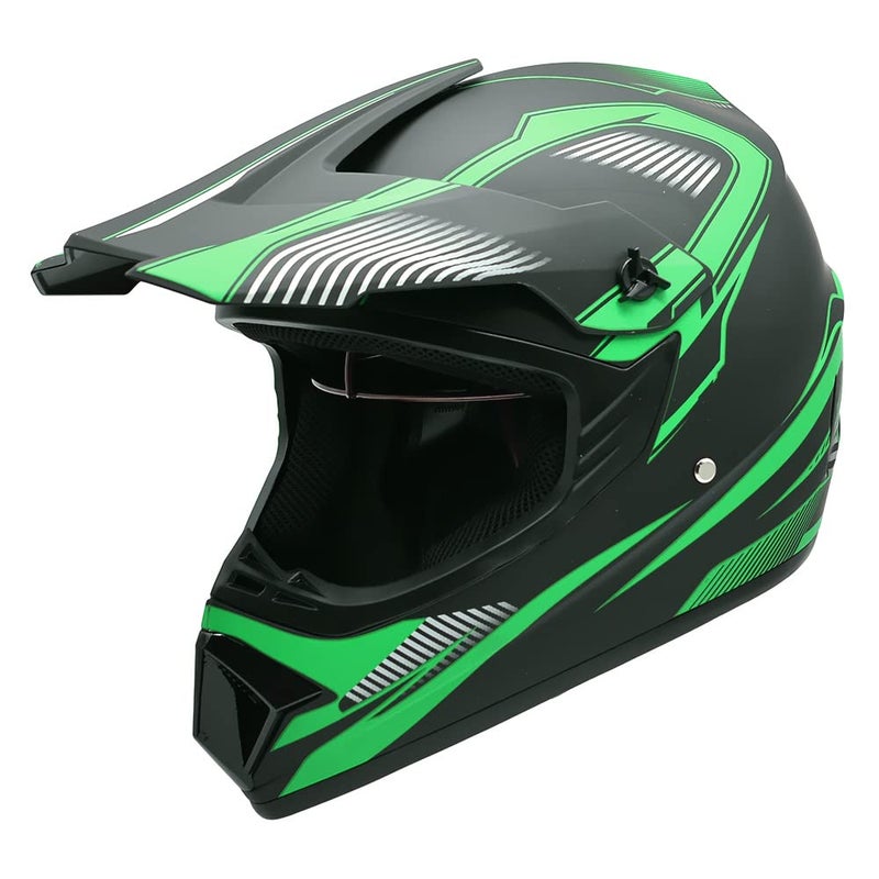 ZJHELM ATV Helmet,Womens ATV Helmet, 4 Wheeler Helmets for Adults,Motocross Helmet Women, Street Riding Dirt Bike Helmets, utv Helmets for Adults DOT Approved(Blue, Large) - Image 2